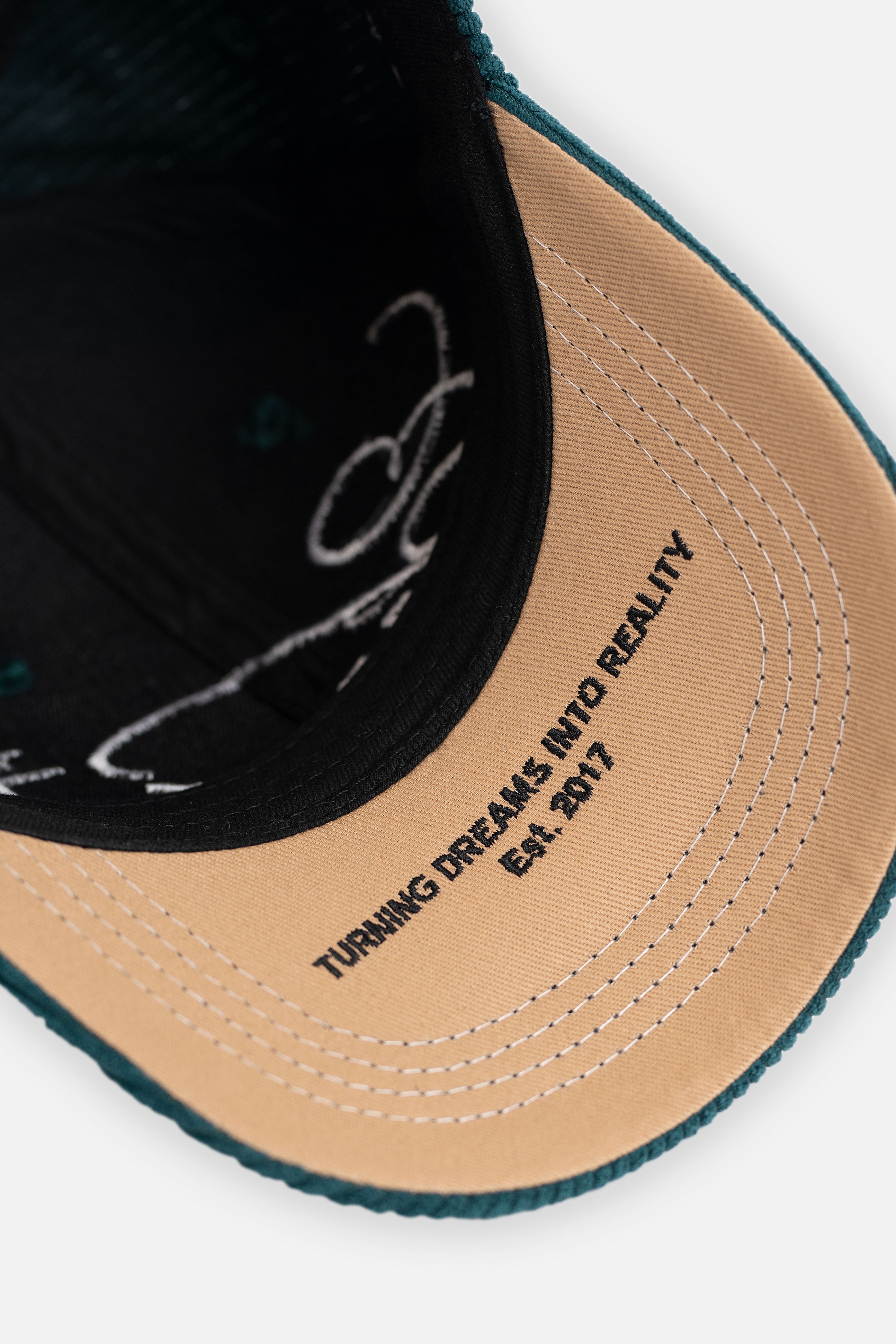 Signature Corduroy Velvet Baseball Hat - Turquoise